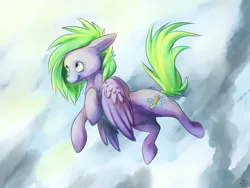 Size: 1600x1200 | Tagged: safe, artist:pashapup, derpibooru import, oc, oc:twizz, unnamed oc, unofficial characters only, pegasus, pony, female, flying, mare, solo