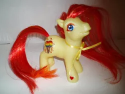 Size: 640x480 | Tagged: safe, artist:thelovecat, derpibooru import, fiesta flair, earth pony, pony, custom, female, g3, irl, mare, photo, solo, toy