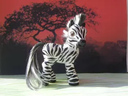 Size: 1280x960 | Tagged: artist:bambikate, custom, derpibooru import, g3, irl, photo, safe, solo, toy, zebra