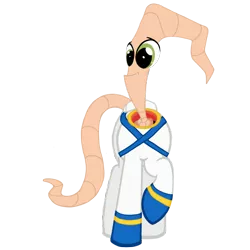 Size: 700x700 | Tagged: artist:assiel, crossover, derpibooru import, earthworm jim, ponified, safe, solo