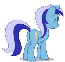Size: 1040x1000 | Tagged: source needed, safe, artist:dotkwa, derpibooru import, minuette, pony, unicorn, animated, butt shake, cute, eyes closed, female, flank, gif, happy, headbob, mare, minubetes, plot, rear view, shake, simple background, smiling, solo, sway, transparent background, wiggle