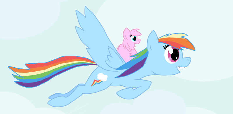 Size: 3874x1895 | Tagged: artist:fluffsplosion, derpibooru import, fluffy pony, fluffy pony original art, rainbow dash, safe