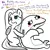 Size: 450x450 | Tagged: dead source, safe, artist:mt, derpibooru import, fluttershy, pegasus, pony, shark, cute, engrish, female, image, implied twilight sparkle, mare, png, vulgar