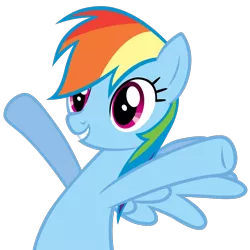 Size: 1000x1000 | Tagged: safe, artist:doktorrf, deleted from derpibooru, derpibooru import, rainbow dash, pegasus, pony, fall weather friends, female, mare, simple background, solo, transparent background, vector