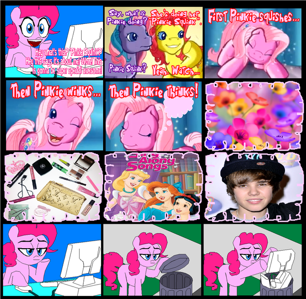 Size: 1024x1000 | Tagged: safe, artist:terry, derpibooru import, pinkie pie, pinkie pie (g3), earth pony, pony, comic, computer, female, g3, mare, trash can