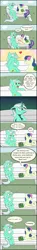 Size: 1024x6952 | Tagged: safe, artist:sailorsun546, derpibooru import, bon bon, lyra heartstrings, sweetie drops, earth pony, pony, unicorn, bench, candy, comic, duo, duo female, female, food, mare, mare of a thousand voices, meme, prone, sitting, sitting lyra, voice, voice change
