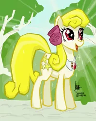 Size: 600x758 | Tagged: safe, artist:theartrix, derpibooru import, oc, oc:yellowstar, unofficial characters only, earth pony, pony, fanfic:the star in yellow, female, mare, perfection, solo