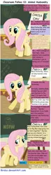 Size: 900x3069 | Tagged: safe, artist:birdco, derpibooru import, fluttershy, pegasus, pony, blushing, chalkboard, classroom follies, comic, female, implied apple bloom, implied diamond tiara, implied fluttermac, implied shipping, implied straight, implied sweetie belle, mare, offscreen character, solo