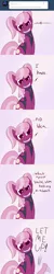 Size: 750x3750 | Tagged: suggestive, artist:skoon, derpibooru import, cheerilee, ruby pinch, earth pony, pony, unicorn, oh dat cheerilee, alternate hairstyle, ask, aunt and niece, awkward smile, cheeripinch, female, filly, implied foalcon, incest, lesbian, looking at you, mare, mare on filly, shipping, sitting, smiling, tumblr