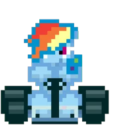 Size: 285x291 | Tagged: artist needed, safe, derpibooru import, rainbow dash, pegasus, pony, female, mare, mario, mario kart, solo, sprite, super mario kart