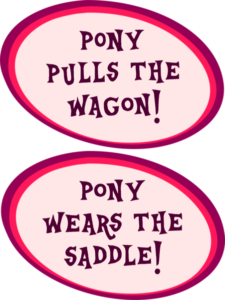 Size: 4000x5324 | Tagged: absurd resolution, artist needed, derpibooru import, horses doing horse things, no pony, pony pulls the wagon, pony wears the saddle, saddle, safe, tack, text, text only, wagon