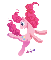 Size: 670x789 | Tagged: safe, artist:alipes, derpibooru import, pinkie pie, earth pony, pony, female, mare, simple background, solo, transparent background