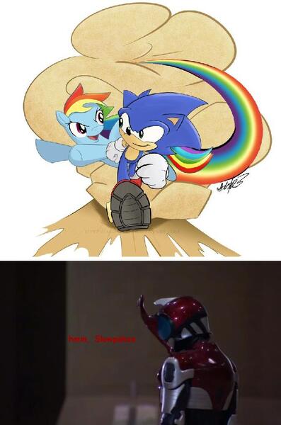 Size: 671x1015 | Tagged: safe, derpibooru import, rainbow dash, pegasus, pony, crossover, female, flying, image, irl, jpeg, kamen rider, kamen rider kabuto, male, mare, photo, running, sonic the hedgehog, sonic the hedgehog (series)