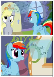 Size: 1741x2500 | Tagged: safe, artist:pyruvate, derpibooru import, derpy hooves, rainbow dash, pegasus, pony, comic:the usual, comic, duo, duo female, female, mare, ponyville spa, spa