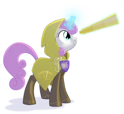 Size: 2500x2300 | Tagged: safe, artist:equestria-prevails, derpibooru import, twinkleshine, pony, unicorn, badge, clothes, female, high res, mare, raincoat, simple background, smiling, solo, telescope, transparent background
