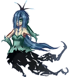 Size: 427x476 | Tagged: artist:megomylego, derpibooru import, female, human, humanized, queen chrysalis, safe, simple background, solo, transparent background