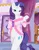 Size: 1404x1810 | Tagged: anthro, arm hooves, artist:whitmaverick, barbie doll anatomy, bathrobe, bottomless, breasts, carousel boutique, clothes, derpibooru import, featureless breasts, featureless crotch, female, glass, looking at you, no panties, rarity, robe, see-through, solo, solo female, suggestive, unguligrade anthro, wine glass