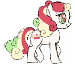 Size: 516x446 | Tagged: safe, artist:needsmoarg4, derpibooru import, coconut cream, earth pony, pony, female, g4, mare, simple background, smiling, solo, white background