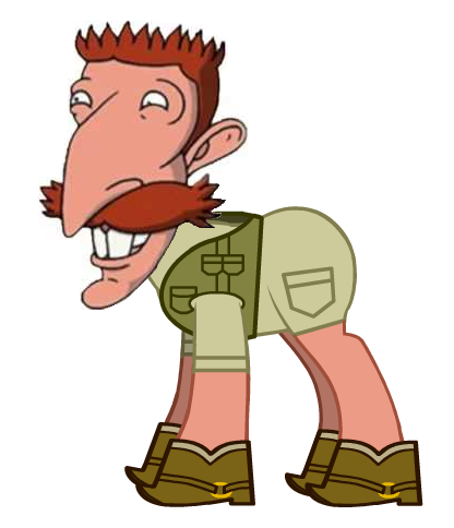 Size: 416x484 | Tagged: derpibooru import, nigel thornberry, ponified, safe, simple background, solo, white background