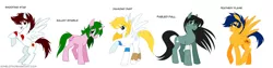 Size: 1280x324 | Tagged: safe, artist:peritian, derpibooru import, ponified, earth pony, pegasus, pony, unicorn, andromeda shun, cygnus hyoga, dragon shiryu, male, pegasus seiya, phoenix ikki, rearing, saint seiya, simple background, stallion, white background