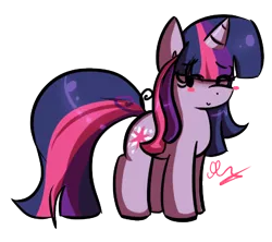 Size: 385x342 | Tagged: dead source, safe, artist:strobo-pop, derpibooru import, twilight sparkle, pony, unicorn, chibi, cute, female, mare, simple background, solo, transparent background, unicorn twilight