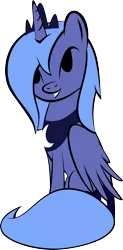 Size: 4899x9991 | Tagged: safe, artist:up1ter, derpibooru import, princess luna, alicorn, pony, absurd resolution, female, happy, mare, s1 luna, simple background, sitting, solo, transparent background