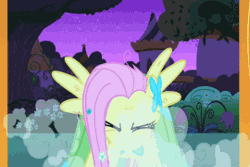 Size: 270x180 | Tagged: safe, derpibooru import, edit, edited screencap, screencap, fluttershy, prince blueblood, rarity, pegasus, pony, unicorn, the best night ever, angry, animated, clothes, dress, female, flutterrage, gala dress, gif, mare, rage, stomping