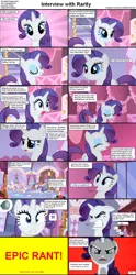 Size: 1282x2589 | Tagged: safe, derpibooru import, screencap, rarity, sweetie belle, tom, pony, unicorn, comic:celestia's servant interview, caption, carousel boutique, comic, female, gritted teeth, homestar runner, interview, mare