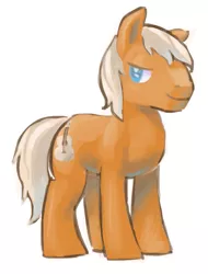 Size: 615x808 | Tagged: safe, artist:needsmoarg4, derpibooru import, meadow song, earth pony, pony, background pony, male, simple background, solo, stallion, white background