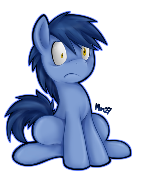 Size: 900x1082 | Tagged: dead source, safe, artist:mn27, derpibooru import, blues, noteworthy, earth pony, pony, male, simple background, sitting, solo, stallion, surprised, transparent background