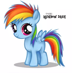 Size: 807x819 | Tagged: safe, artist:mn27, derpibooru import, rainbow dash, pegasus, pony, female, filly, filly rainbow dash, foal, simple background, solo