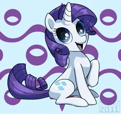 Size: 947x885 | Tagged: safe, artist:skdaffle, derpibooru import, rarity, pony, unicorn, beautiful, cute, female, happy, looking at something, mare, open mouth, photoshop elements, raised hoof, raribetes, sitting, smiling, solo