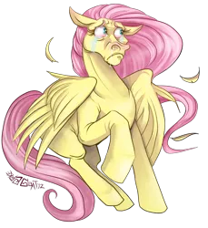 Size: 882x963 | Tagged: safe, artist:goregoat, derpibooru import, fluttershy, pegasus, pony, crying, feather, female, frightened, hoers, mare, sad, scared, simple background, snot, solo, transparent background