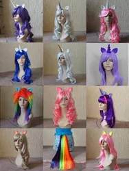 Size: 900x1200 | Tagged: applejack, artist needed, cosplay, derpibooru import, fluttershy, irl, photo, pinkie pie, rainbow dash, rarity, safe, twilight sparkle, wigs