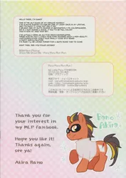 Size: 1200x1699 | Tagged: artist:akira bano, derpibooru import, oc, pony pony run run, safe, unofficial characters only