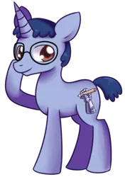 Size: 627x889 | Tagged: safe, artist:solar-slash, derpibooru import, oc, ponified, unofficial characters only, pony, unicorn, glasses, john joseco, male, simple background, solo, stallion, transparent background
