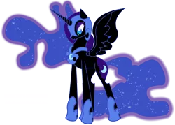 Size: 3842x2756 | Tagged: safe, artist:miketheuser, derpibooru import, nightmare moon, alicorn, pony, female, high res, mare, photoshop, simple background, solo, transparent background