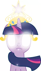 Size: 370x639 | Tagged: dead source, safe, artist:miketheuser, derpibooru import, twilight sparkle, pony, unicorn, element of harmony, element of magic, female, frown, glowing eyes, mare, photoshop, simple background, solo, the elements in action, transparent background, unicorn twilight