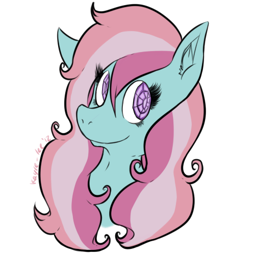 Size: 500x500 | Tagged: safe, artist:sharkyteef, derpibooru import, sweet stuff, earth pony, pony, twinkle eyed pony, cute, female, g1, mare, simple background, smiling, solo, sweet sweet stuff, white background