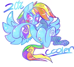 Size: 600x550 | Tagged: safe, artist:clockworkquartet, derpibooru import, rainbow dash, pegasus, pony, female, flying, grin, mare, simple background, smiling, solo, underhoof, white background