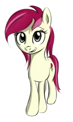 Size: 482x801 | Tagged: source needed, safe, artist:fajeh, derpibooru import, roseluck, earth pony, pony, female, grin, mare, simple background, smiling, solo, transparent background