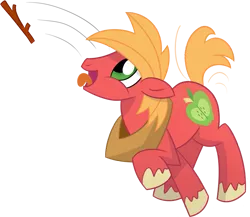 Size: 771x669 | Tagged: safe, artist:miketheuser, derpibooru import, big macintosh, earth pony, pony, big macindog, cute, discorded, macabetes, male, photoshop, simple background, solo, stallion, tongue out, transparent background