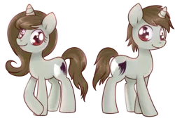 Size: 1000x700 | Tagged: safe, artist:solar-slash, derpibooru import, oc, unofficial characters only, pony, unicorn, duo, female, male, mare, rule 63, self ponidox, simple background, smiling, stallion, transparent background