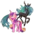 Size: 763x727 | Tagged: safe, artist:griffsnuff, derpibooru import, princess cadance, queen chrysalis, alicorn, changeling, changeling queen, pony, duo, fangs, female, image, mare, outline, png, raised hoof, simple background, transparent background