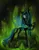 Size: 743x958 | Tagged: safe, artist:shiv3ry, derpibooru import, queen chrysalis, changeling, changeling queen, female, fire, hoof on chest, image, lidded eyes, png, raised hoof, signature, solo, standing