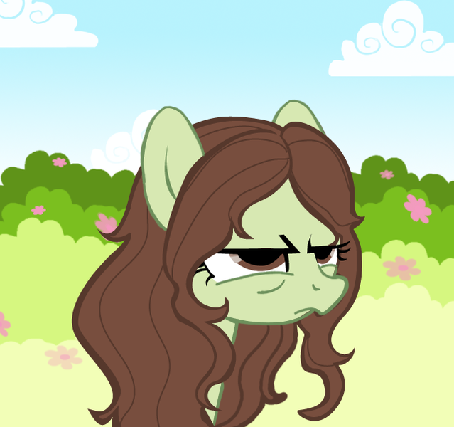 Size: 643x604 | Tagged: safe, artist:cloverminto, derpibooru import, oc, unofficial characters only, earth pony, pony, female, grumpy, mare, solo, tired