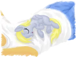 Size: 800x600 | Tagged: safe, artist:myminiatureequine, derpibooru import, derpy hooves, human, pegasus, pony, cute, daaaaaaaaaaaw, dreamy, female, filly, foal, side, sleeping