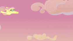 Size: 720x405 | Tagged: safe, derpibooru import, screencap, fluttershy, pegasus, pony, hurricane fluttershy, animated, female, flying, gif, goggles, mare, solo