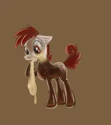 Size: 600x675 | Tagged: artist needed, derpibooru import, food pony, mentos, mentos and diet coke, oc, oc:coke pony, original species, safe, simple background, solo, unofficial characters only