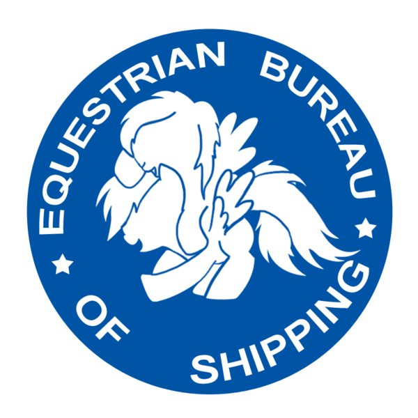 Size: 800x800 | Tagged: safe, artist:epicplatypus, derpibooru import, pegasus, pony, equestrian bureau of shipping, female, lesbian, logo, mare, shipping